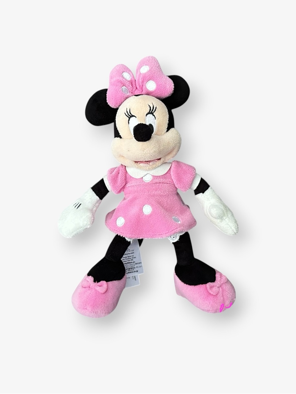 Disney Store Minnie Mouse Pink Polka Dot Plush Toy - Picture 2 of 5